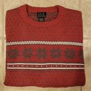 Jos. A. Bank Snowflake Holiday Crewneck Sweater